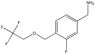 {3-fluoro-4-[(2,2,2-trifluoroethoxy)methyl]phenyl}methanamine 结构式