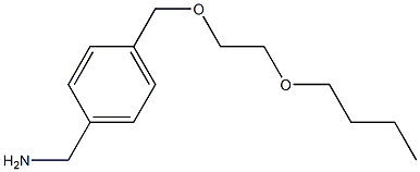 {4-[(2-butoxyethoxy)methyl]phenyl}methanamine 结构式