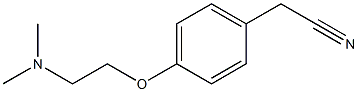 {4-[2-(dimethylamino)ethoxy]phenyl}acetonitrile 结构式