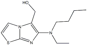 {6-[butyl(ethyl)amino]imidazo[2,1-b][1,3]thiazol-5-yl}methanol 结构式