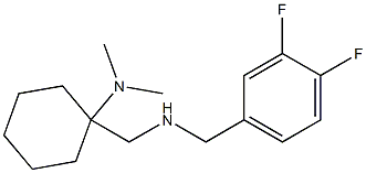 1-({[(3,4-difluorophenyl)methyl]amino}methyl)-N,N-dimethylcyclohexan-1-amine 结构式