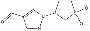 1-(1,1-dioxidotetrahydrothien-3-yl)-1H-pyrazole-4-carbaldehyde 结构式