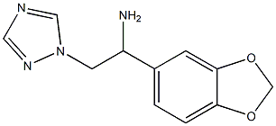 1-(1,3-benzodioxol-5-yl)-2-(1H-1,2,4-triazol-1-yl)ethanamine 结构式