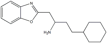 1-(1,3-benzoxazol-2-yl)-4-cyclohexylbutan-2-amine 结构式
