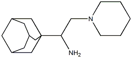 1-(1-adamantyl)-2-piperidin-1-ylethanamine 结构式