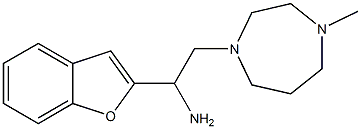 1-(1-benzofuran-2-yl)-2-(4-methyl-1,4-diazepan-1-yl)ethan-1-amine 结构式