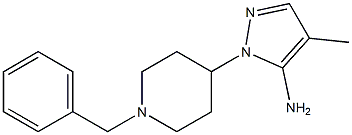 1-(1-benzylpiperidin-4-yl)-4-methyl-1H-pyrazol-5-amine 结构式