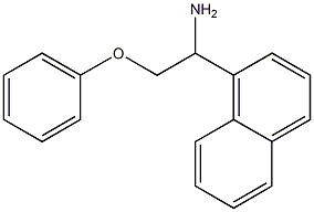 1-(1-naphthyl)-2-phenoxyethanamine 结构式