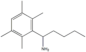 1-(2,3,5,6-tetramethylphenyl)pentan-1-amine 结构式