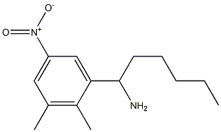 1-(2,3-dimethyl-5-nitrophenyl)hexan-1-amine 结构式