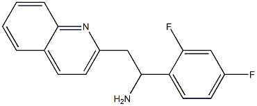 1-(2,4-difluorophenyl)-2-(quinolin-2-yl)ethan-1-amine 结构式