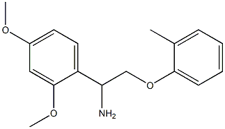 1-(2,4-dimethoxyphenyl)-2-(2-methylphenoxy)ethanamine 结构式