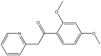 1-(2,4-dimethoxyphenyl)-2-(pyridin-2-yl)ethan-1-one 结构式