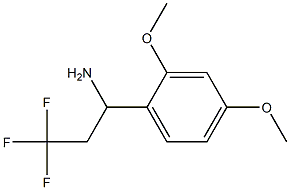 1-(2,4-dimethoxyphenyl)-3,3,3-trifluoropropan-1-amine 结构式