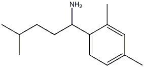 1-(2,4-dimethylphenyl)-4-methylpentan-1-amine 结构式