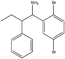 1-(2,5-dibromophenyl)-2-phenylbutan-1-amine 结构式