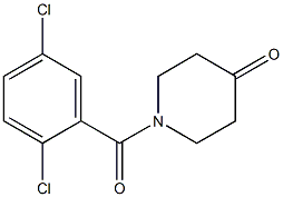 1-(2,5-dichlorobenzoyl)piperidin-4-one 结构式