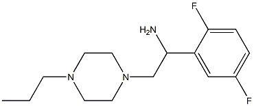 1-(2,5-difluorophenyl)-2-(4-propylpiperazin-1-yl)ethanamine 结构式