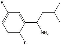 1-(2,5-difluorophenyl)-3-methylbutan-1-amine 结构式