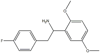 1-(2,5-dimethoxyphenyl)-2-(4-fluorophenyl)ethan-1-amine 结构式