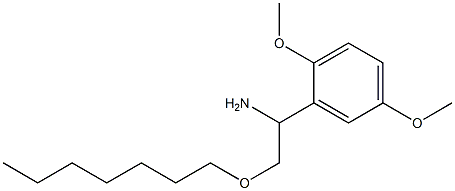 1-(2,5-dimethoxyphenyl)-2-(heptyloxy)ethan-1-amine 结构式