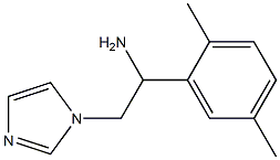 1-(2,5-dimethylphenyl)-2-(1H-imidazol-1-yl)ethanamine 结构式