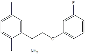 1-(2,5-dimethylphenyl)-2-(3-fluorophenoxy)ethanamine 结构式