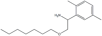 1-(2,5-dimethylphenyl)-2-(heptyloxy)ethan-1-amine 结构式