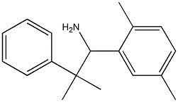 1-(2,5-dimethylphenyl)-2-methyl-2-phenylpropan-1-amine 结构式