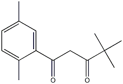 1-(2,5-dimethylphenyl)-4,4-dimethylpentane-1,3-dione 结构式