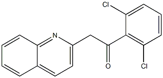 1-(2,6-dichlorophenyl)-2-(quinolin-2-yl)ethan-1-one 结构式