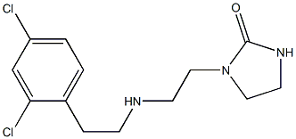 1-(2-{[2-(2,4-dichlorophenyl)ethyl]amino}ethyl)imidazolidin-2-one 结构式