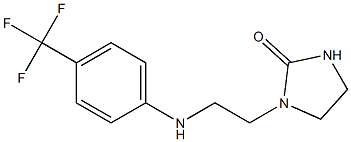 1-(2-{[4-(trifluoromethyl)phenyl]amino}ethyl)imidazolidin-2-one 结构式