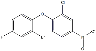 1-(2-bromo-4-fluorophenoxy)-2-chloro-4-nitrobenzene 结构式