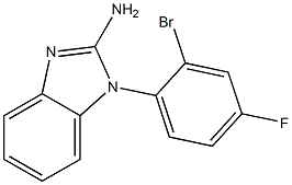 1-(2-bromo-4-fluorophenyl)-1H-1,3-benzodiazol-2-amine 结构式