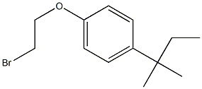 1-(2-bromoethoxy)-4-(2-methylbutan-2-yl)benzene 结构式