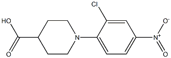 1-(2-chloro-4-nitrophenyl)piperidine-4-carboxylic acid 结构式