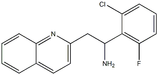 1-(2-chloro-6-fluorophenyl)-2-(quinolin-2-yl)ethan-1-amine 结构式