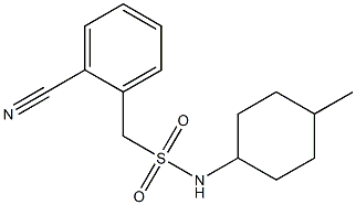 1-(2-cyanophenyl)-N-(4-methylcyclohexyl)methanesulfonamide 结构式