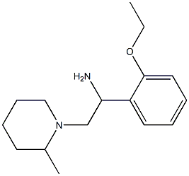 1-(2-ethoxyphenyl)-2-(2-methylpiperidin-1-yl)ethanamine 结构式