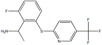 1-(2-fluoro-6-{[5-(trifluoromethyl)pyridin-2-yl]sulfanyl}phenyl)ethan-1-amine 结构式