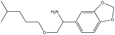 1-(2H-1,3-benzodioxol-5-yl)-2-[(4-methylpentyl)oxy]ethan-1-amine 结构式