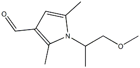 1-(2-methoxy-1-methylethyl)-2,5-dimethyl-1H-pyrrole-3-carbaldehyde 结构式