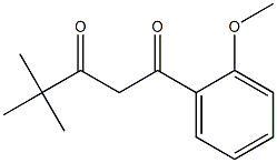 1-(2-methoxyphenyl)-4,4-dimethylpentane-1,3-dione 结构式