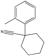 1-(2-methylphenyl)cyclohexane-1-carbonitrile 结构式