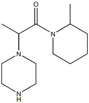 1-(2-methylpiperidin-1-yl)-2-(piperazin-1-yl)propan-1-one 结构式