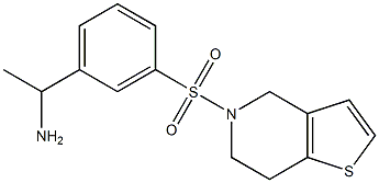 1-(3-{4H,5H,6H,7H-thieno[3,2-c]pyridine-5-sulfonyl}phenyl)ethan-1-amine 结构式