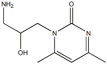 1-(3-amino-2-hydroxypropyl)-4,6-dimethylpyrimidin-2(1H)-one 结构式