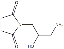 1-(3-amino-2-hydroxypropyl)pyrrolidine-2,5-dione 结构式