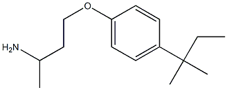 1-(3-aminobutoxy)-4-(2-methylbutan-2-yl)benzene 结构式